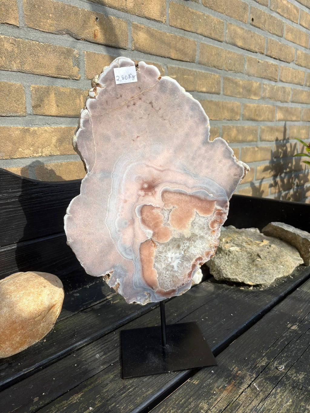Roze amethist slab