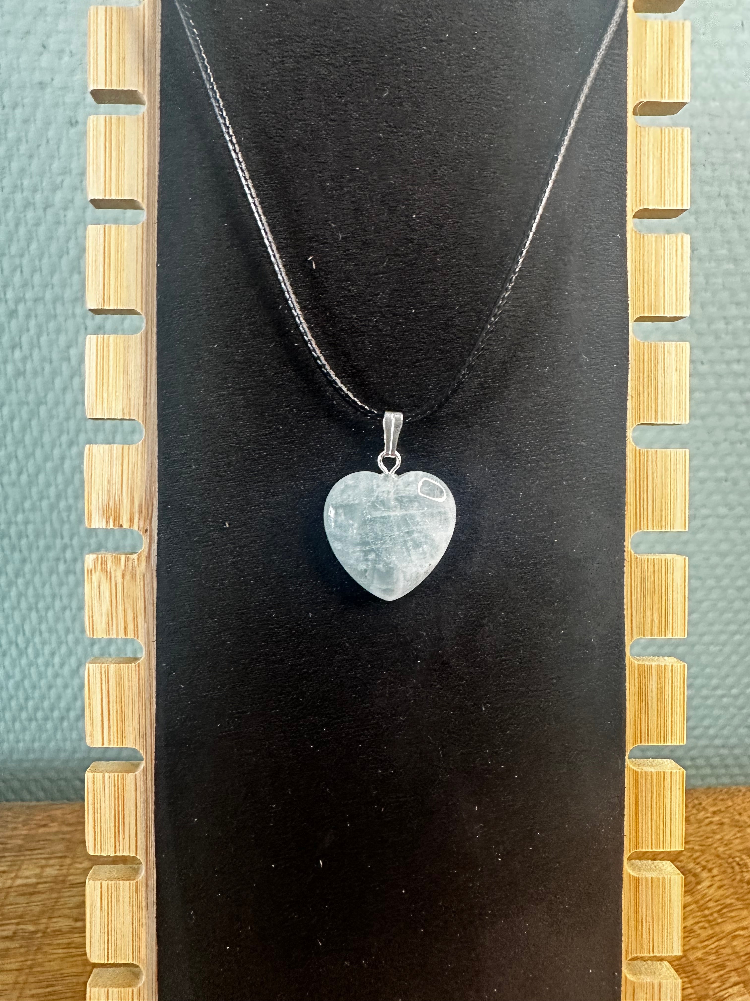 Ketting aquamarijn hartje