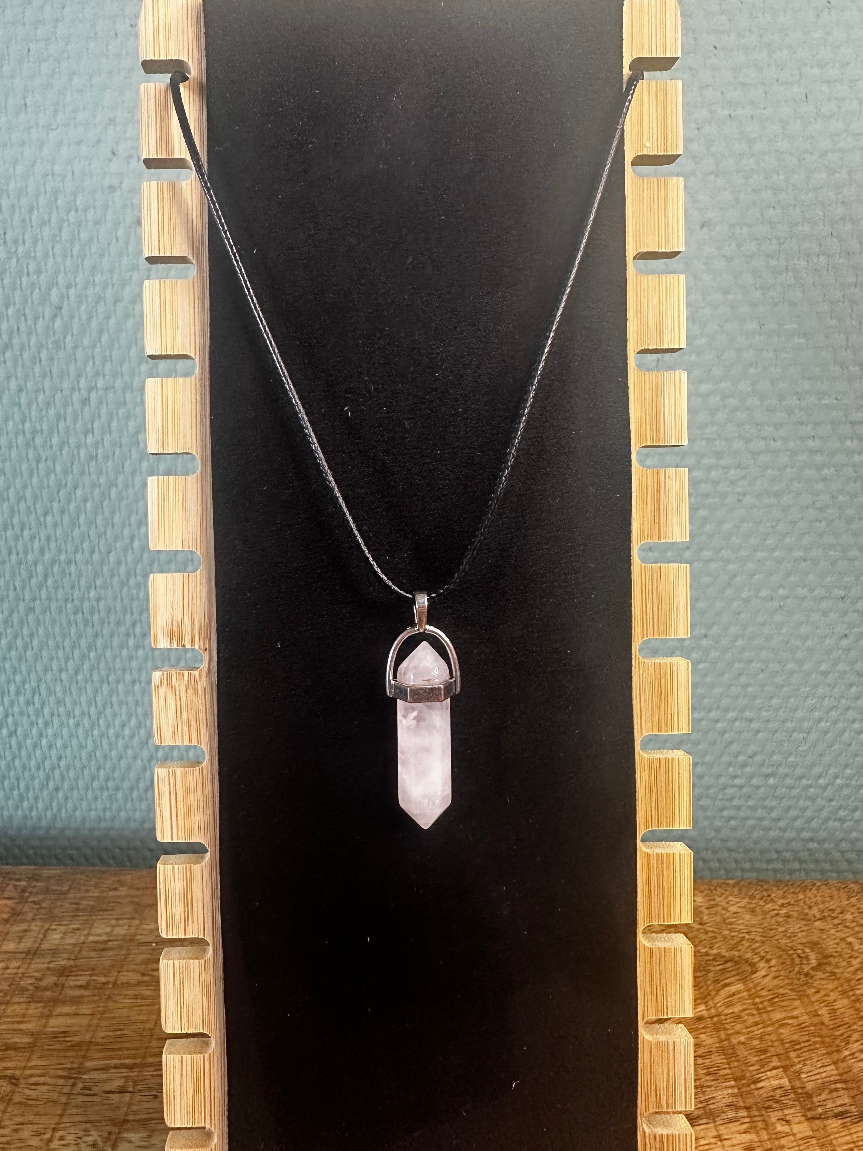 ketting bergkristal punt